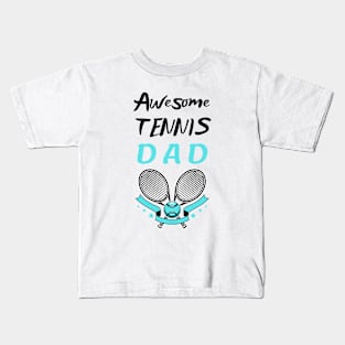 US Open Tennis Dad Racket and Ball Kids T-Shirt